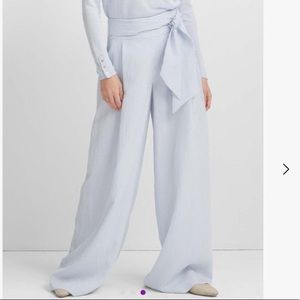 Club Monaco wide leg sear sucker pants